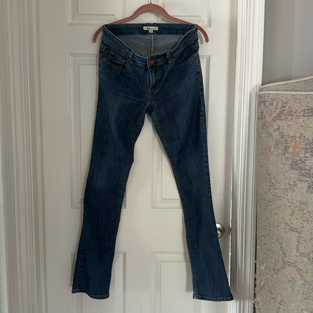 Cabi skinny flare low rise jeans size 4
